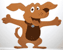 Photo of open arms dog cutout